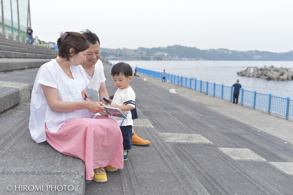 マタニティフォト/家族写真@湯河原海浜公園